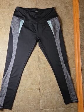 Maurices Black InMotion Leggings with Silver Logo